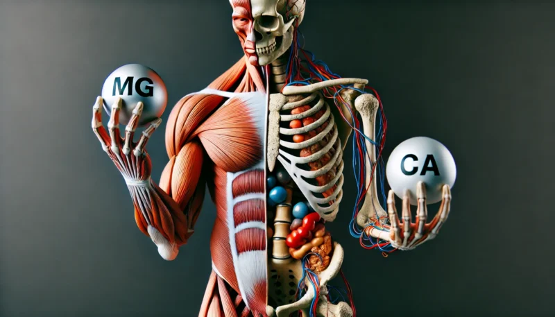 マグネシウムとカルシウムの機能のイメージ画像