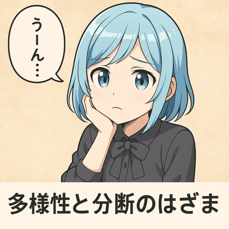 極端な分断のはざまにかけられた、一本の対話の橋のAI生成画像(創作画像)
