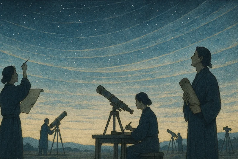 夜空の膜が裂け光が隣の位相層へ流れる様子のAI生成画像（創作画像）