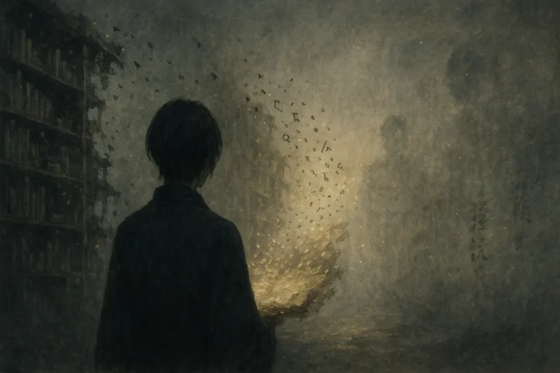 指先から零れ落ちる光の粒のAI生成画像（創作画像）