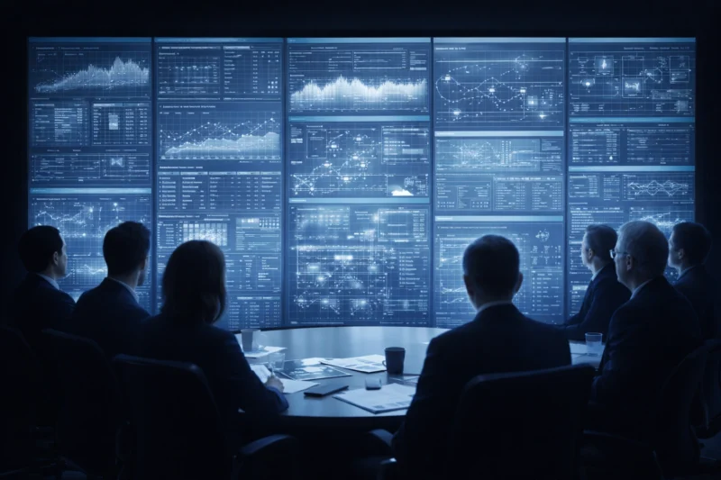 異常が指摘されない評価会議のAI生成画像（創作画像）