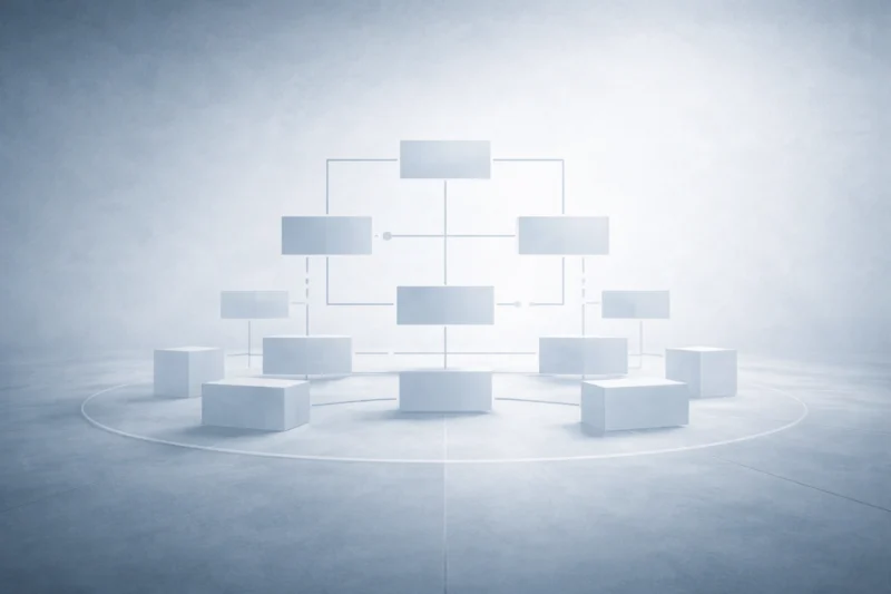 制度が完成し疑われなくなる直前の文明的情景のAI生成画像（創作画像）