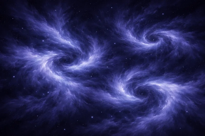 中心へ向かう複数の淡い流れのAI生成画像（創作画像）