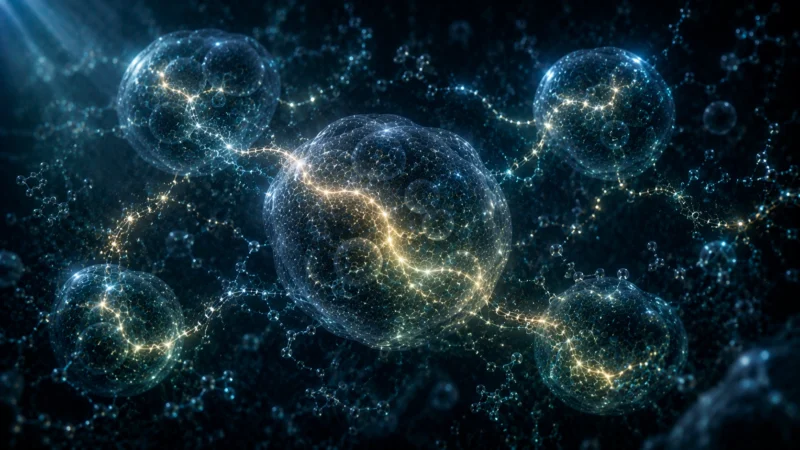 消えずに残る生命内部の変化のAI生成画像（創作画像）